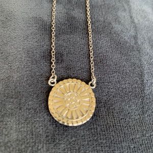 Anna Beck gold plated reversible pendant necklace